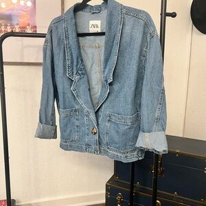 Zara Light Blue Denim Jacket